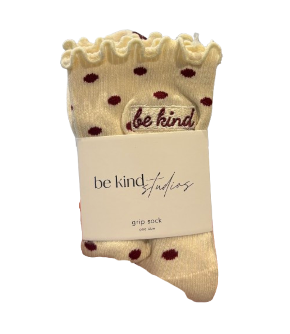 Polka Dot Grip Socks